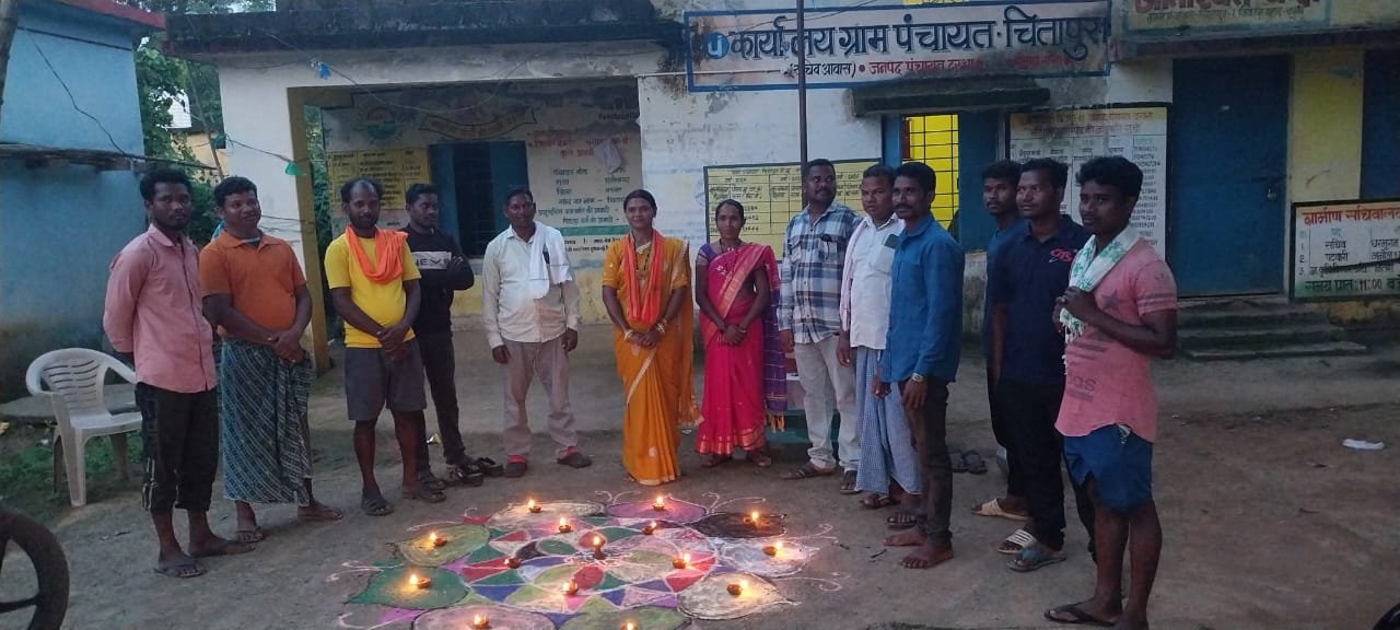 || मोदी के जन्मदिन पर चितापुर-छिंदावाड़ा में दीपोत्सव, जगमगाए दीप ||